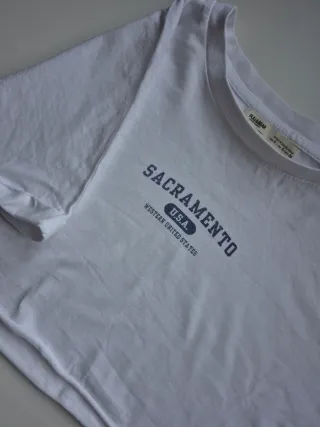 Camiseta Pull&Bear Sacramento USA Talla S