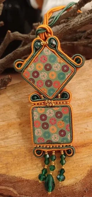 Collana Bellissima collana Soutache Seta