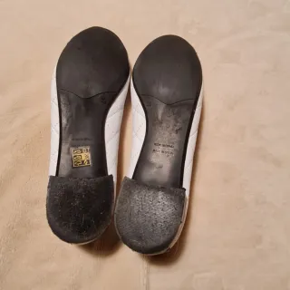 Manoletinas blancas y azul Talla 38