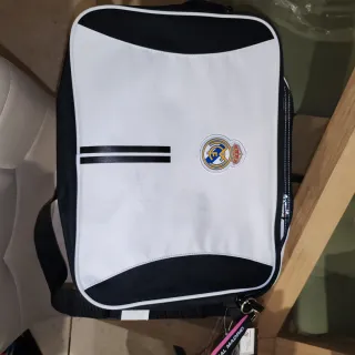 Maletín Carpetas Real Madrid Blanco y Negro