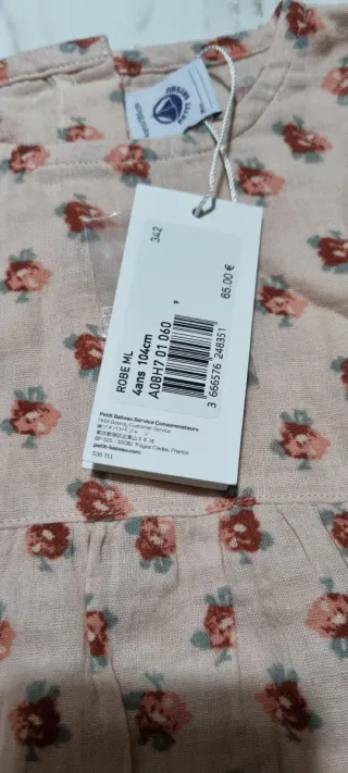 Abito bambina Petit Bateau 4 anni