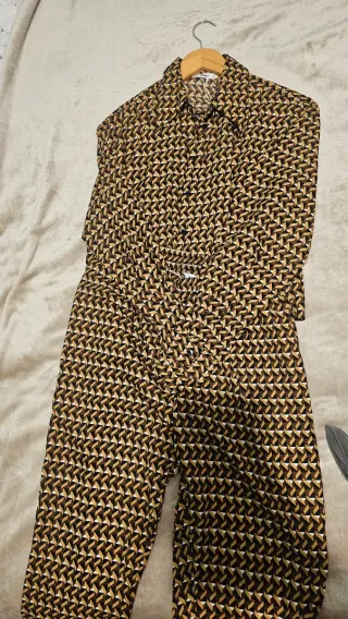 Conjunto Blusa y Pantalón Estampado