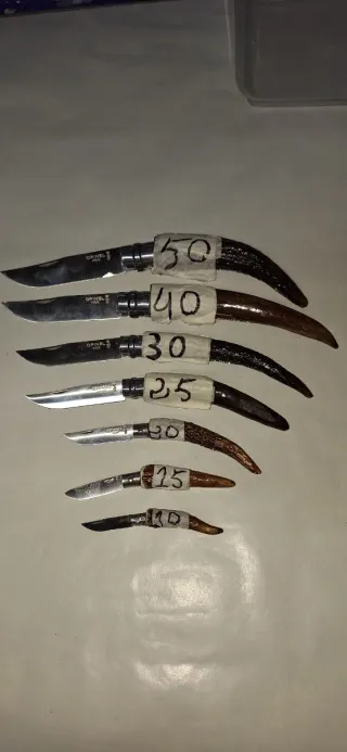 Coltelli Opinel con manico in corno di cervo