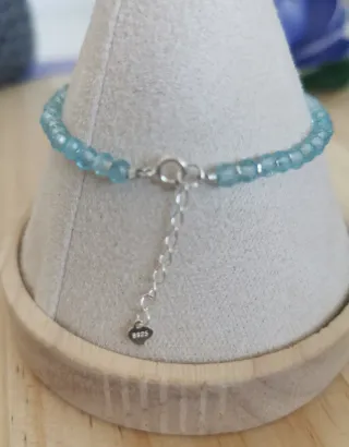 Pulsera Plata y Topacio Natural.