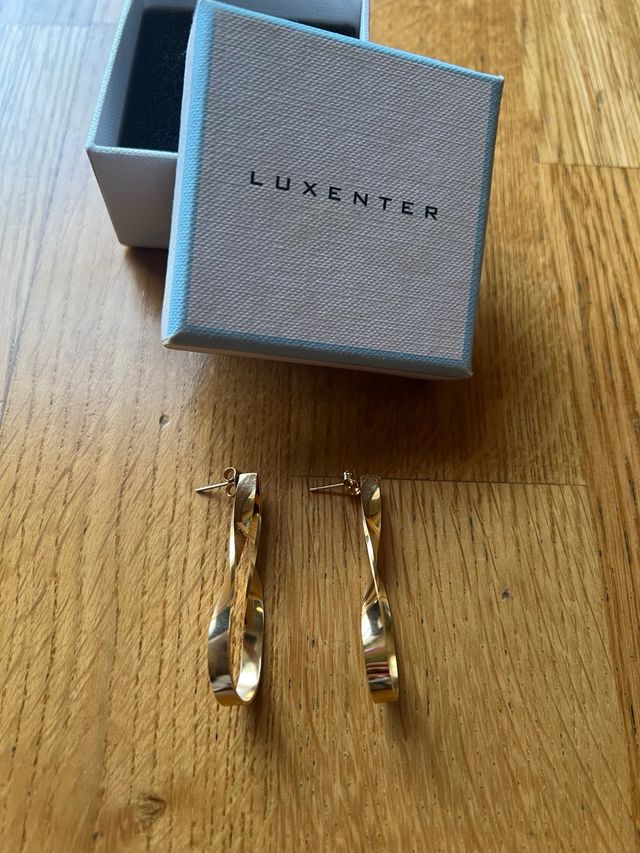 Pendientes dorados Luxenter