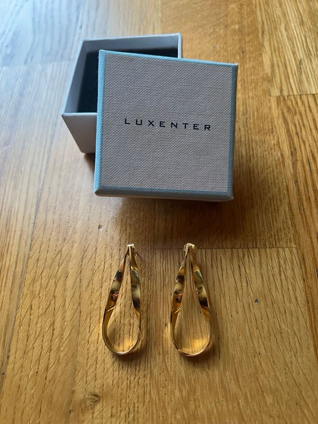 Pendientes dorados Luxenter