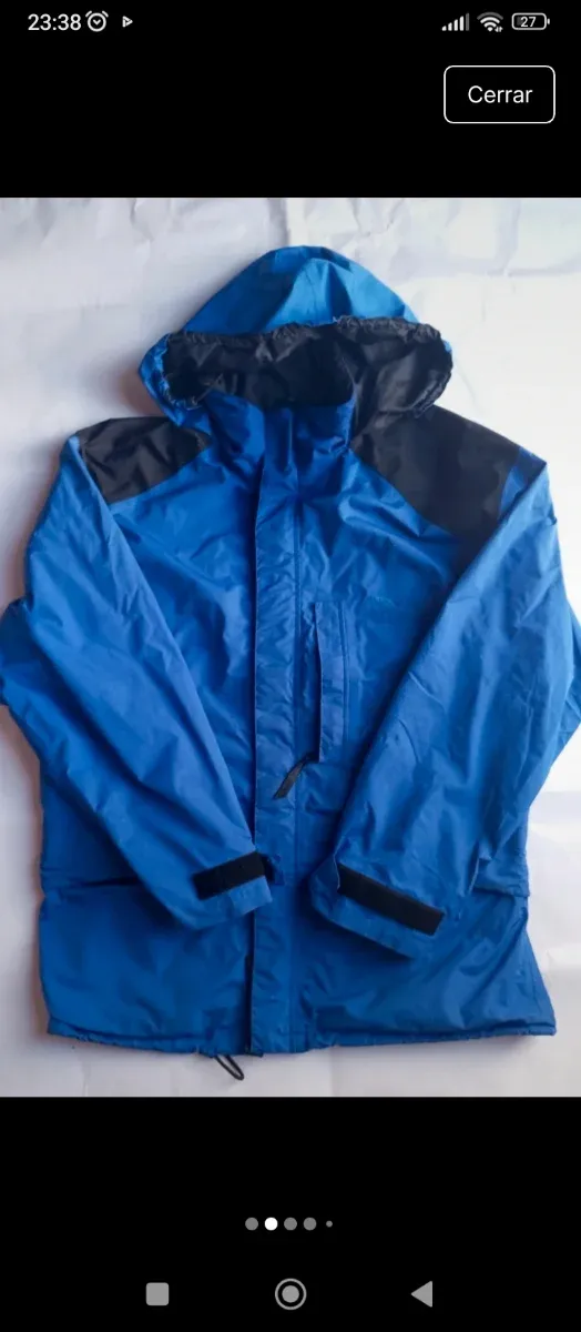 Chaqueta Montaña Hombre Azul y Negro