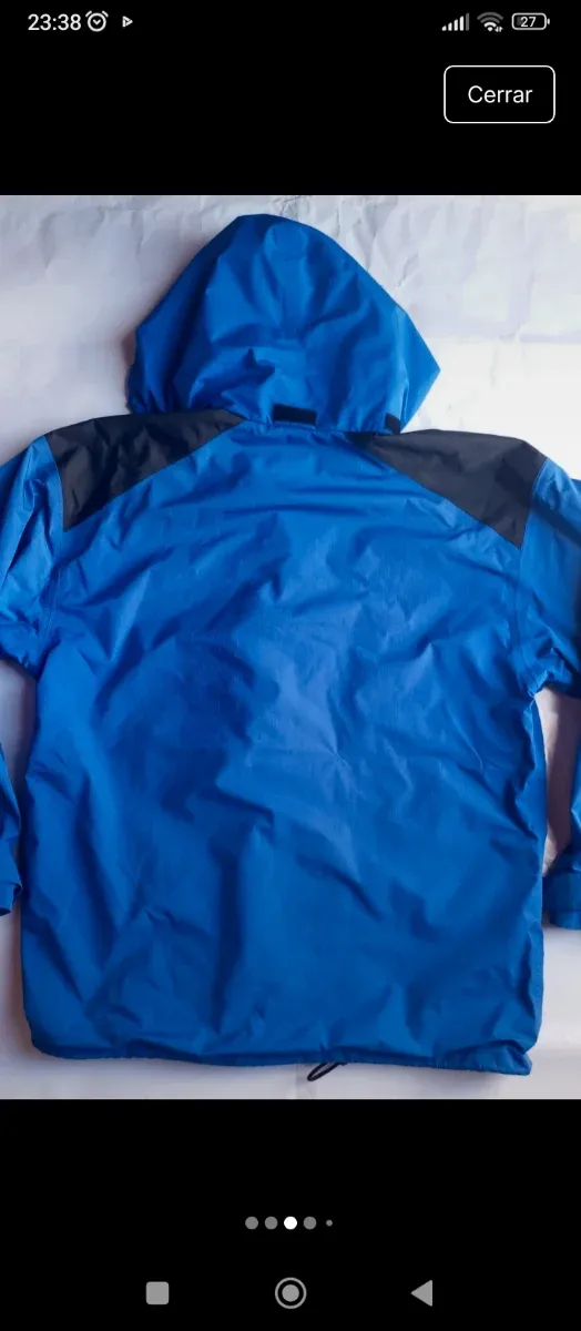 Chaqueta Montaña Hombre Azul y Negro