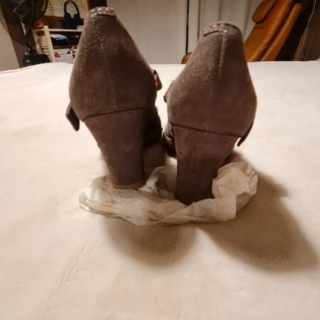 Zapatos Clarks Talla 38 Ante Marrón