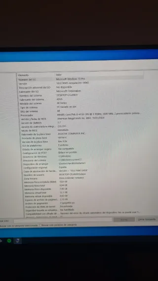 PC sobremesa i3 + GTX 1050 + SSD 500GB