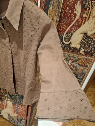 Camisa Elisa Rivero Marrón Talla M