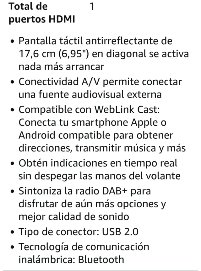 Radio Sony con schermo touch