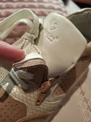 Zapatillas Amarpies Mujer Talla 37 Beige/Oro