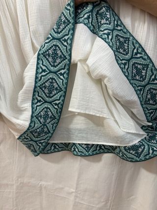 Vestido blanco Zara bordado