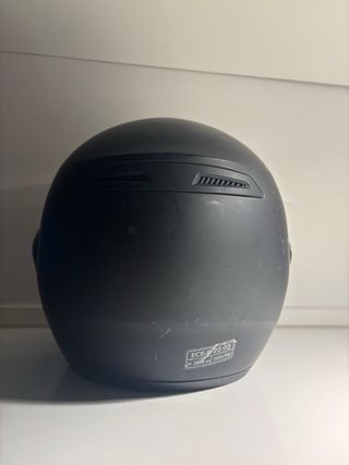Casco de moto integral negro