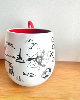 Tazza bombata Sicilia con cucchiaio