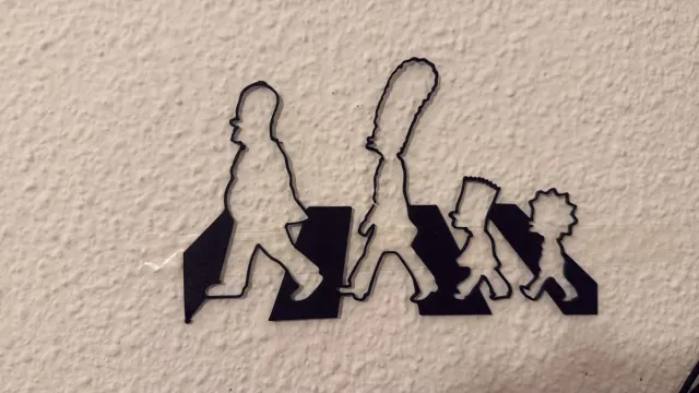 Decoración Los Simpson Siluetas Familia