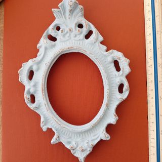 Cornice Shabby Chic Vintage Blu e Oro