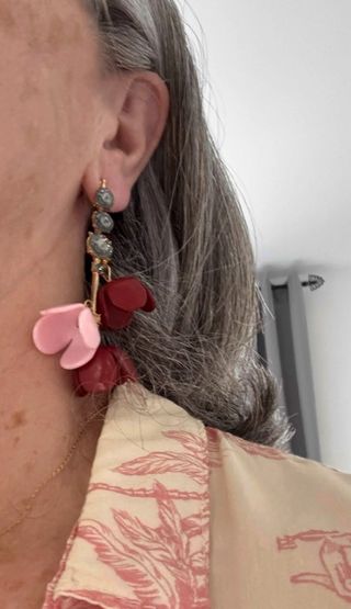 Pendientes largos Teria Yabar flores