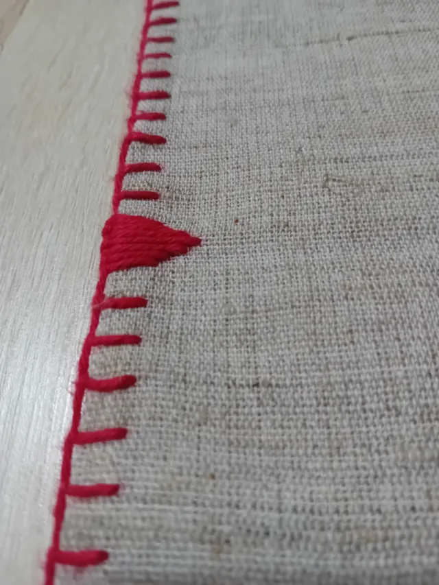 Centro tavola fatto a mano su tela