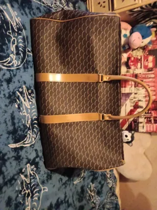 Bolsa de viaje grande con asas de piel