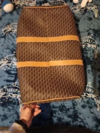 Bolsa de viaje grande con asas de piel