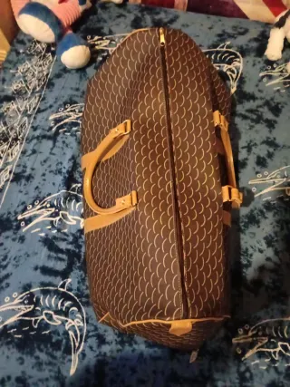 Bolsa de viaje grande con asas de piel