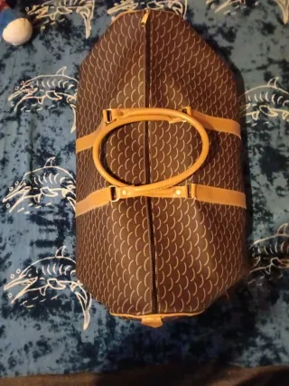 Bolsa de viaje grande con asas de piel