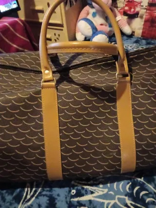 Bolsa de viaje grande con asas de piel