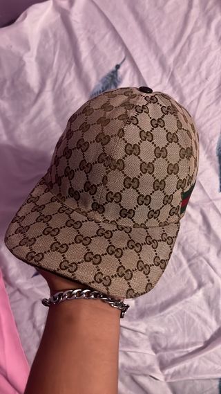 Gorra Gucci GG Beige y Marrón