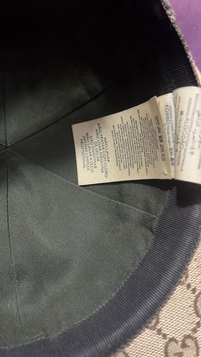 Gorra Gucci GG Beige y Marrón