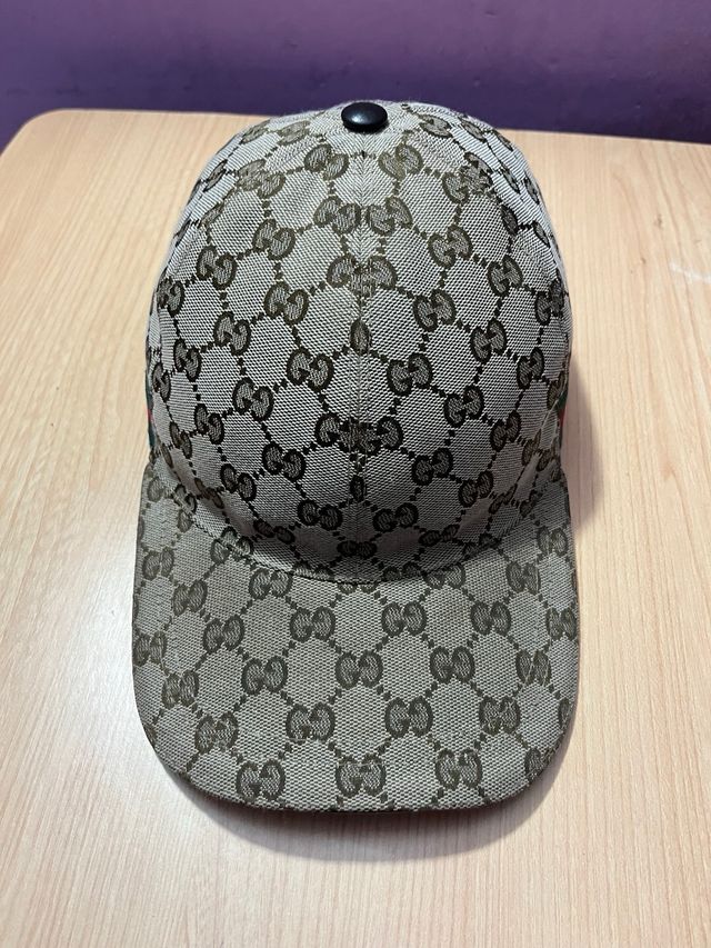 Gorra Gucci GG Beige y Marrón
