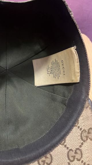 Gorra Gucci GG Beige y Marrón