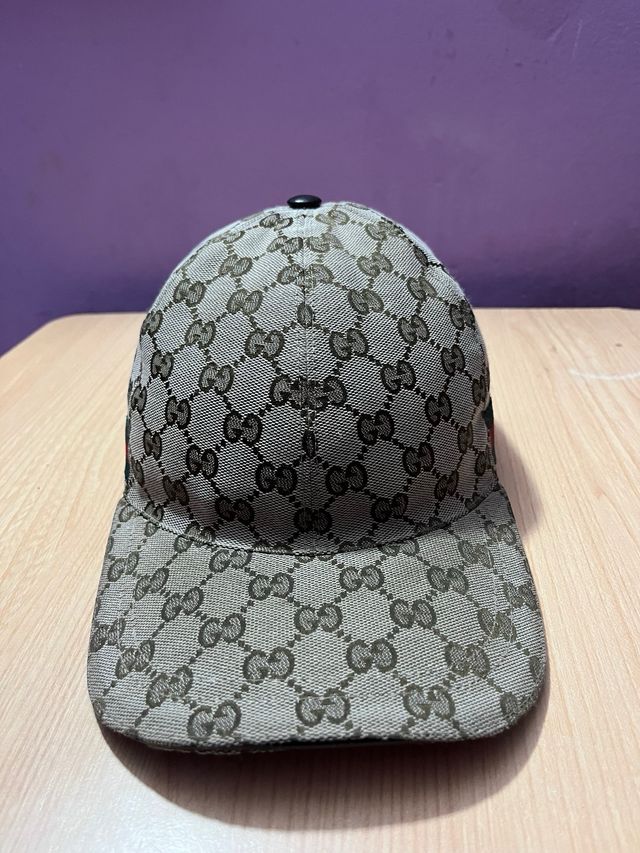 Gorra Gucci GG Beige y Marrón