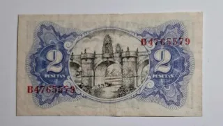 2 Pesetas 1937 Serie B476