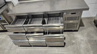 Bajo mostrador refrigerado acero inoxidable