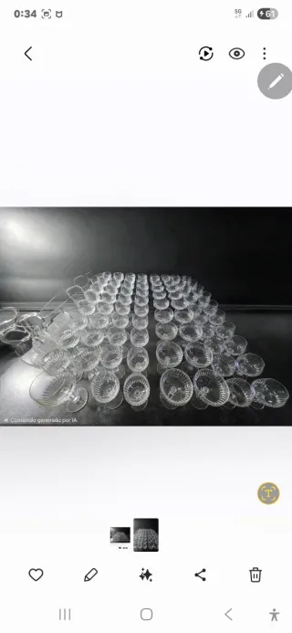 Cristalería Waterford modelo "lismore"