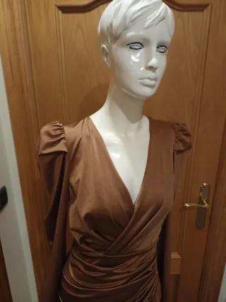 Especial NAVIDAD, Vestido elástico,detalles dorado