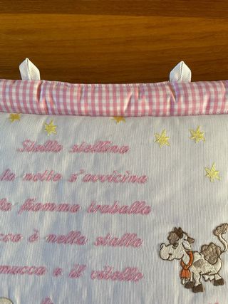 Quadretto cameretta bimba ricamato