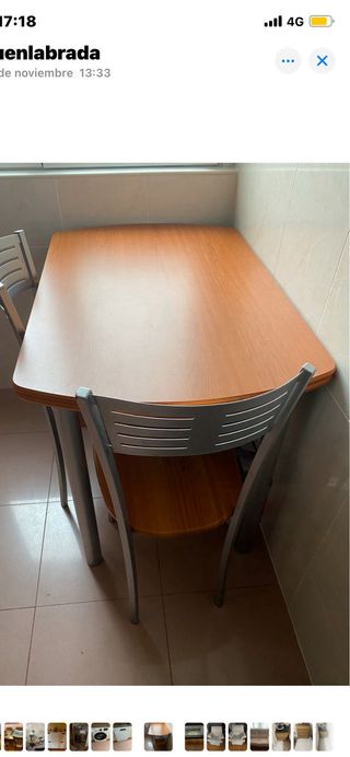 Mesa extensible y 2 Sillas