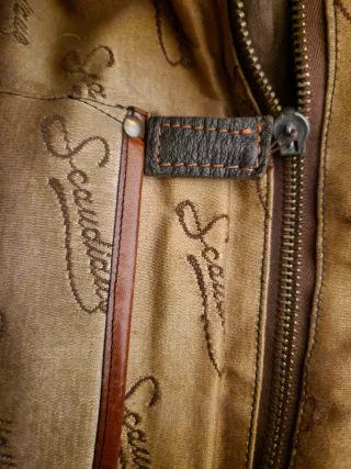 Borsa vintage in pelle marrone