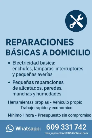 Reparaciones, averías
