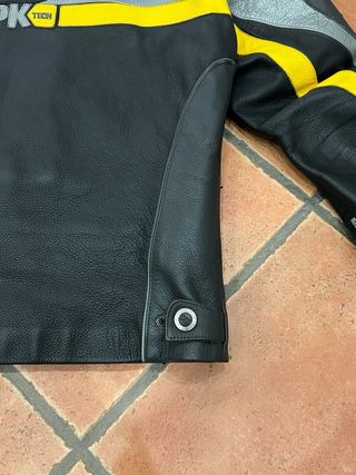 Giubbotto Biker SPK Tech Nero Giallo