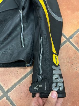 Giubbotto Biker SPK Tech Nero Giallo