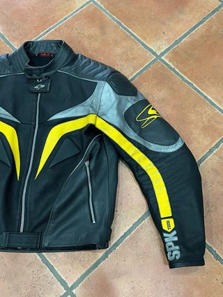 Giubbotto Biker SPK Tech Nero Giallo