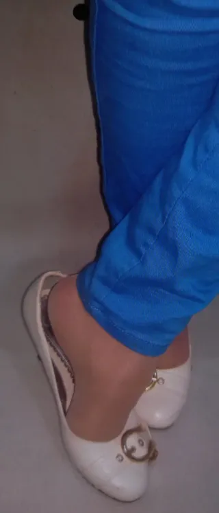 Tacones blancos talla 38