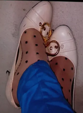 Tacones blancos talla 38