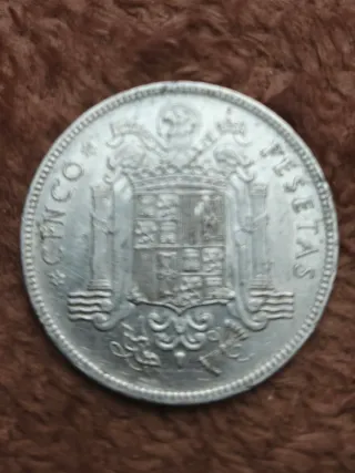 Moneda 5 Pesetas Franco 1949