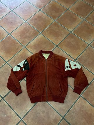 Giacca Bomber Pelle Marrone