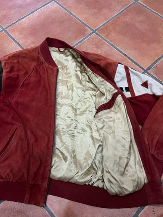 Giacca Bomber Pelle Marrone